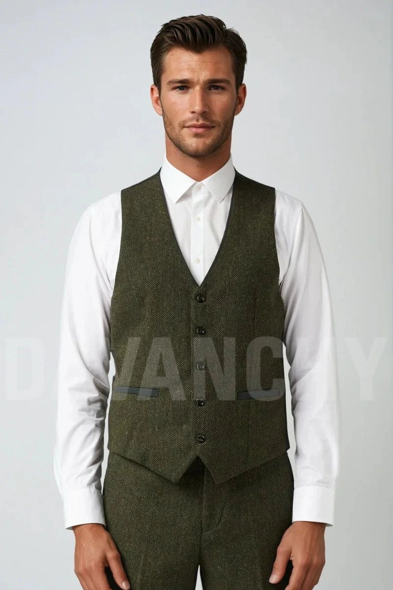 men-olive-green-three-piece-suit-winter-wear-tweed-suit