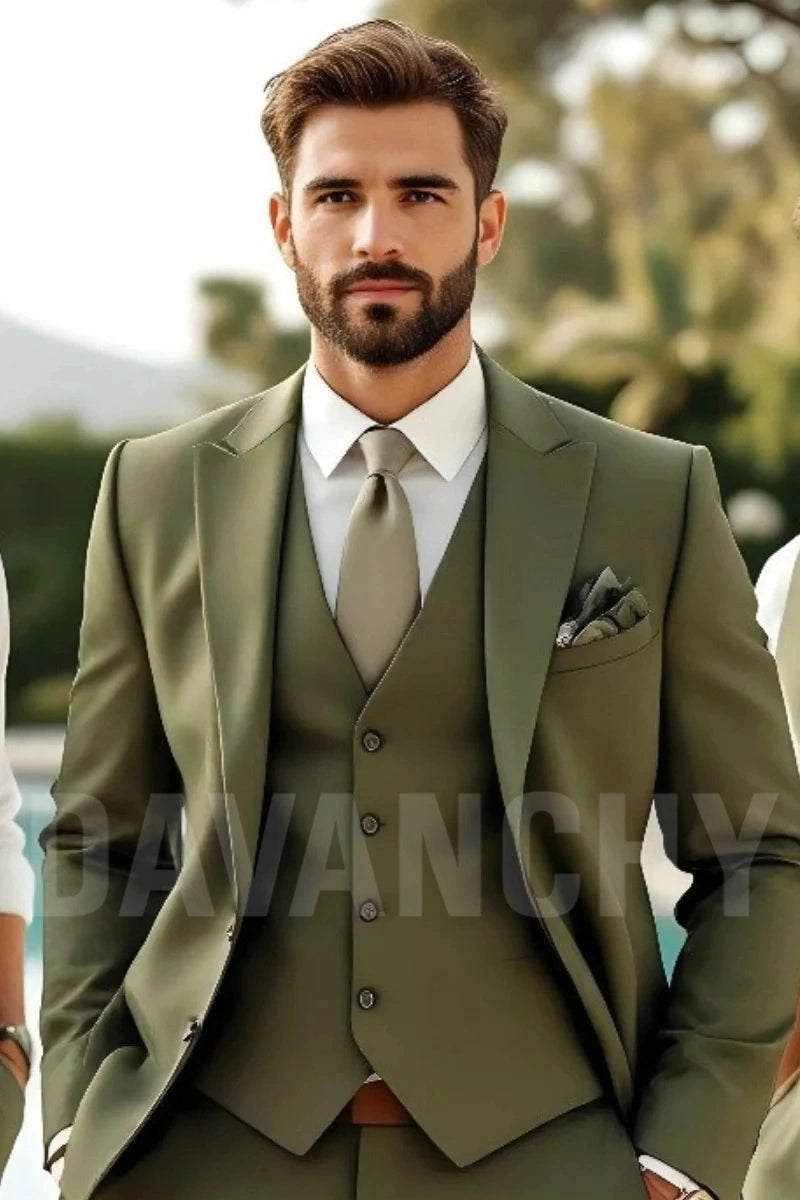 men-prom-suit-groom-wedding-suit-olive-green-custom-suit-3-piece-suit
