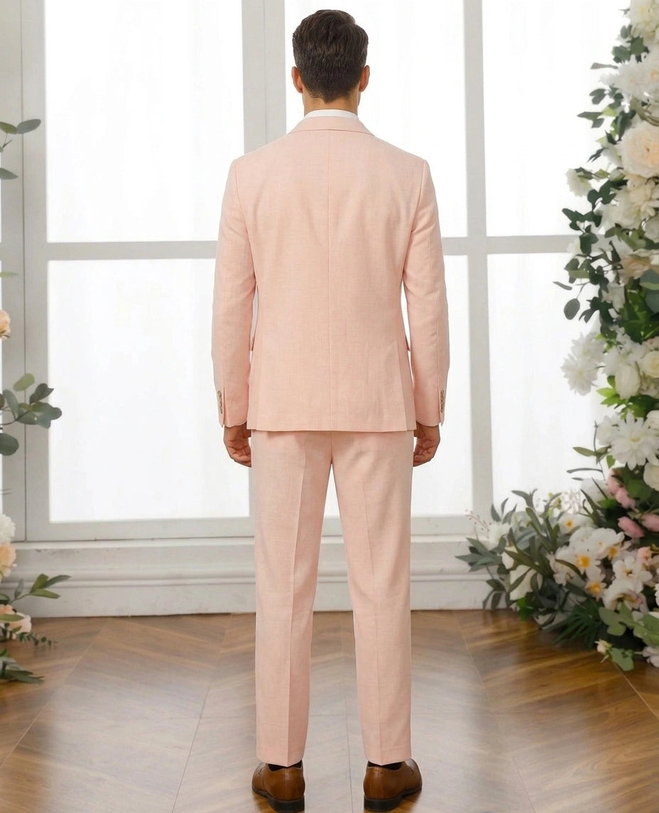 Peach Cocktail Outfit For Men's - Back