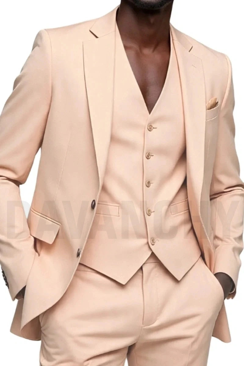 Three piece suit for men -front