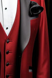 Red Tuxedo Suit Wedding Suit Red Prom Suit Red Dinner Suits DaVanchy 