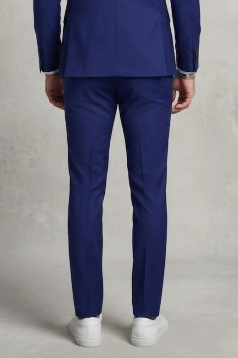 Royal Blue Tailored Trouser For Men&