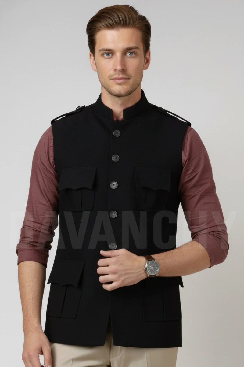 Men formal wear premium hunter jacket-Front