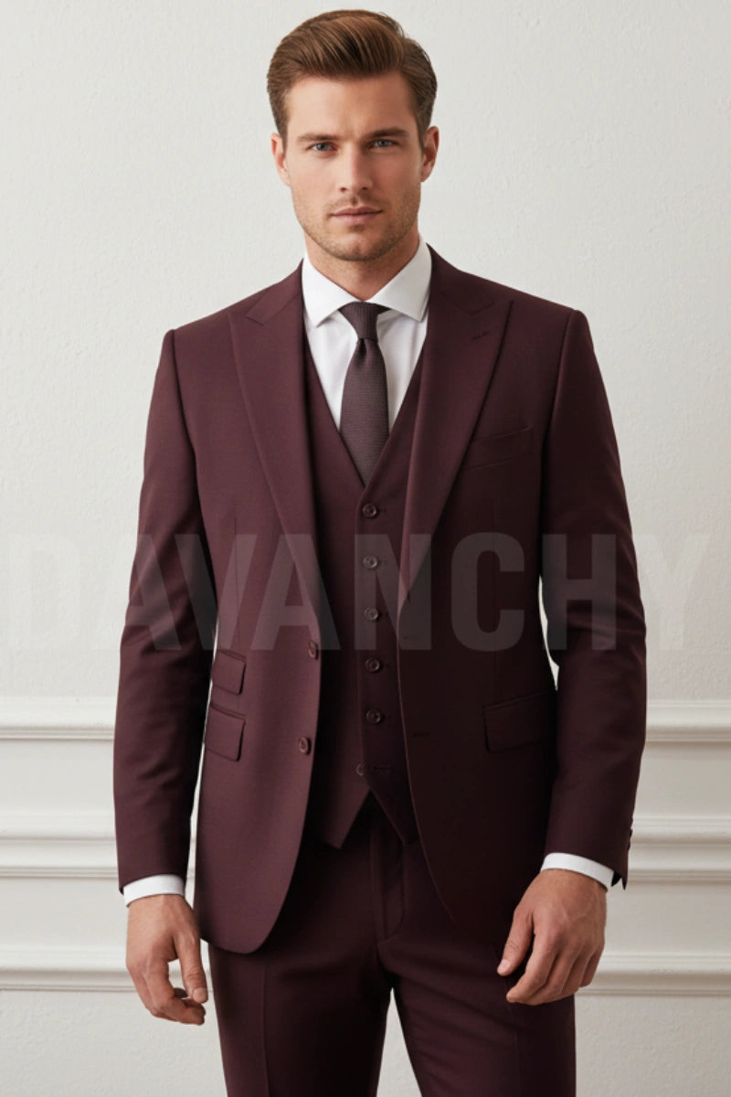 Premium Three Piece Suit for Men-Front