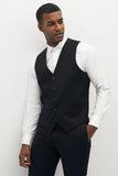 New Formal Styles Black Vest Coat Elegant Office Wedding Wear For Him