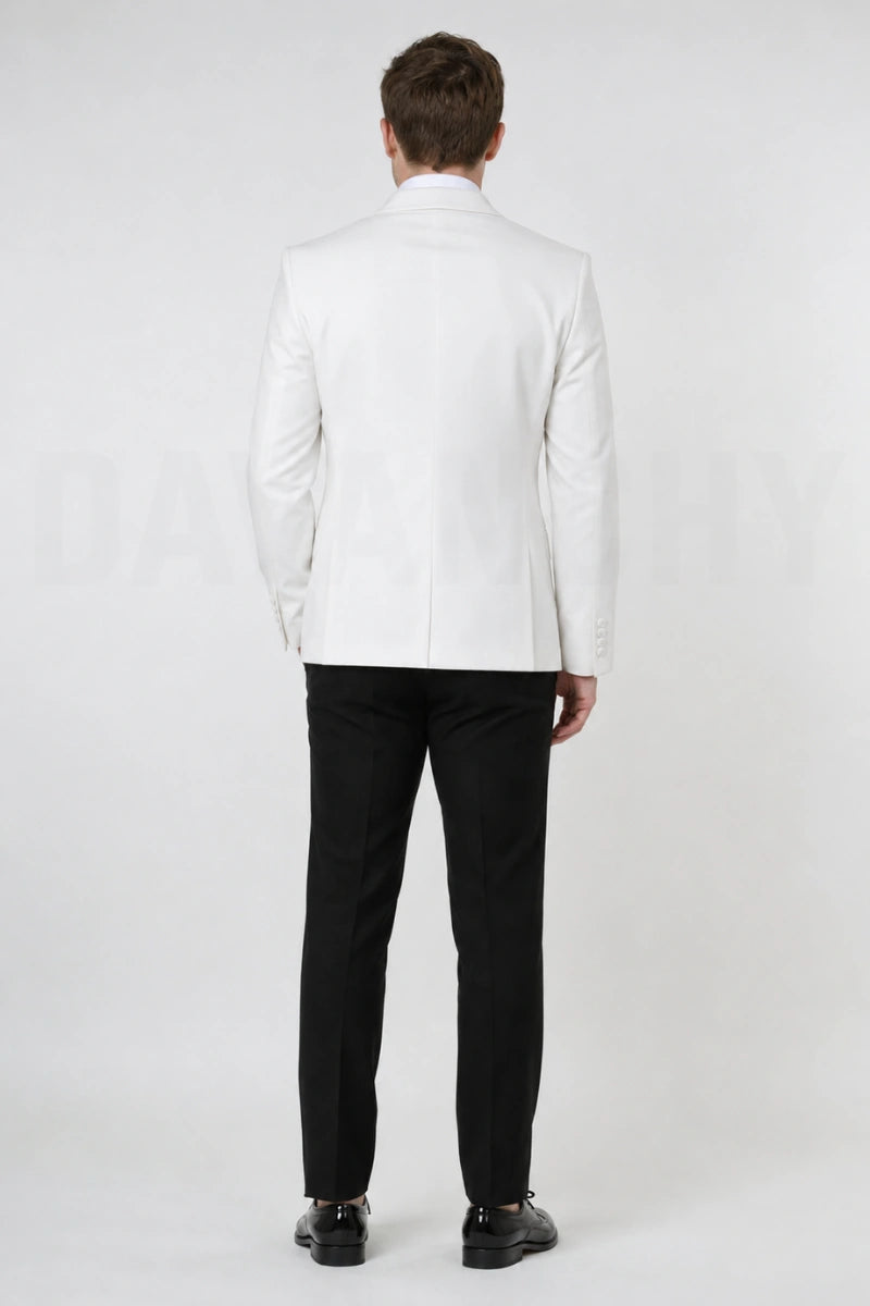 Men Premium Two Piece Formal Suit for Wedding and Party Wear-Back