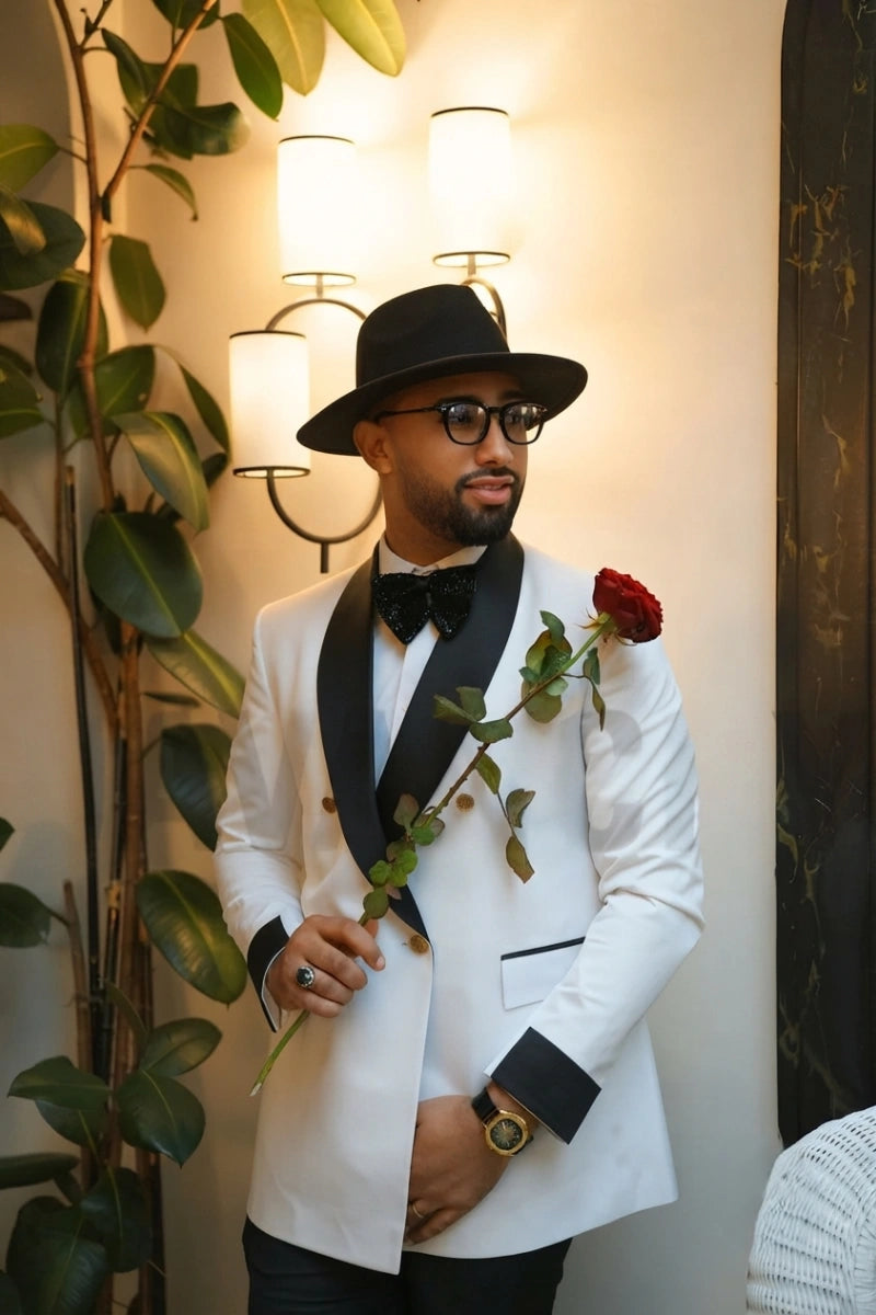 Men stylish blazer perfect outfit for weddings, receptions wear-Side