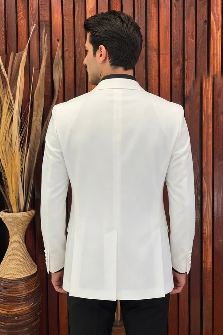 Men Dinner and Party Wear Coat-Back