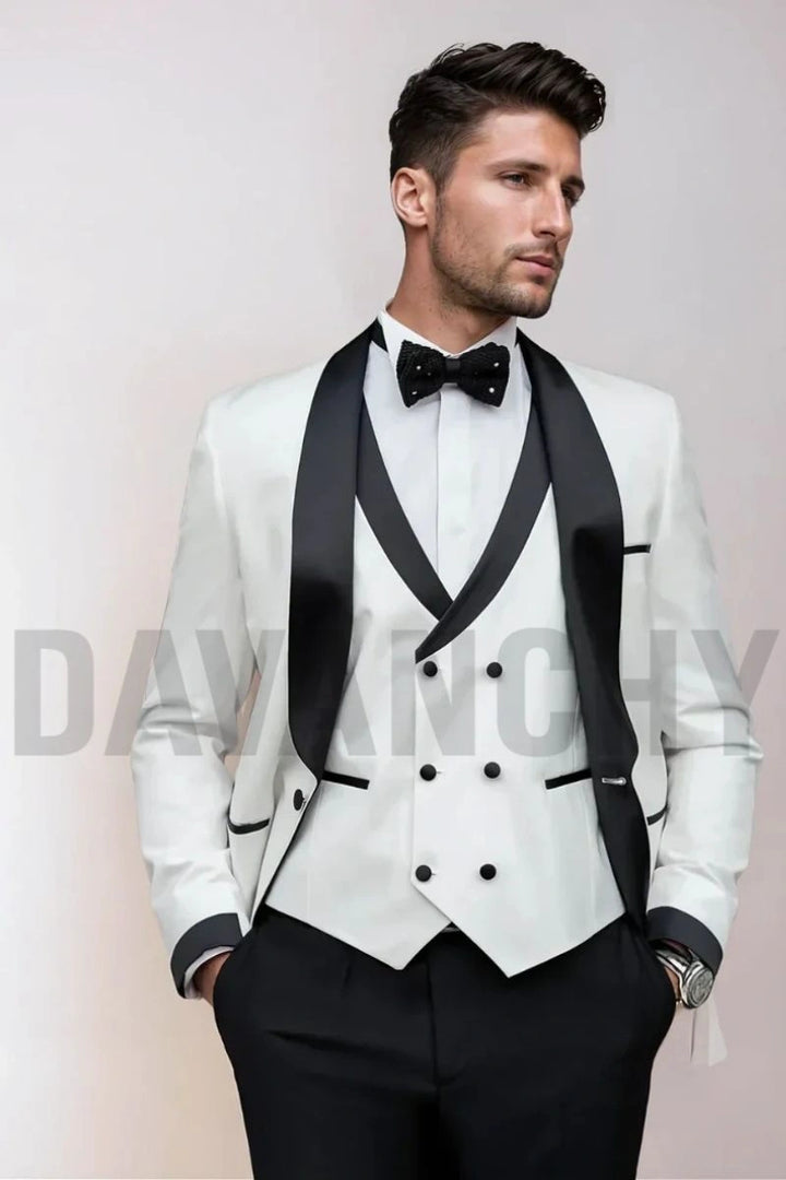 Designer three piece suit for men-Front