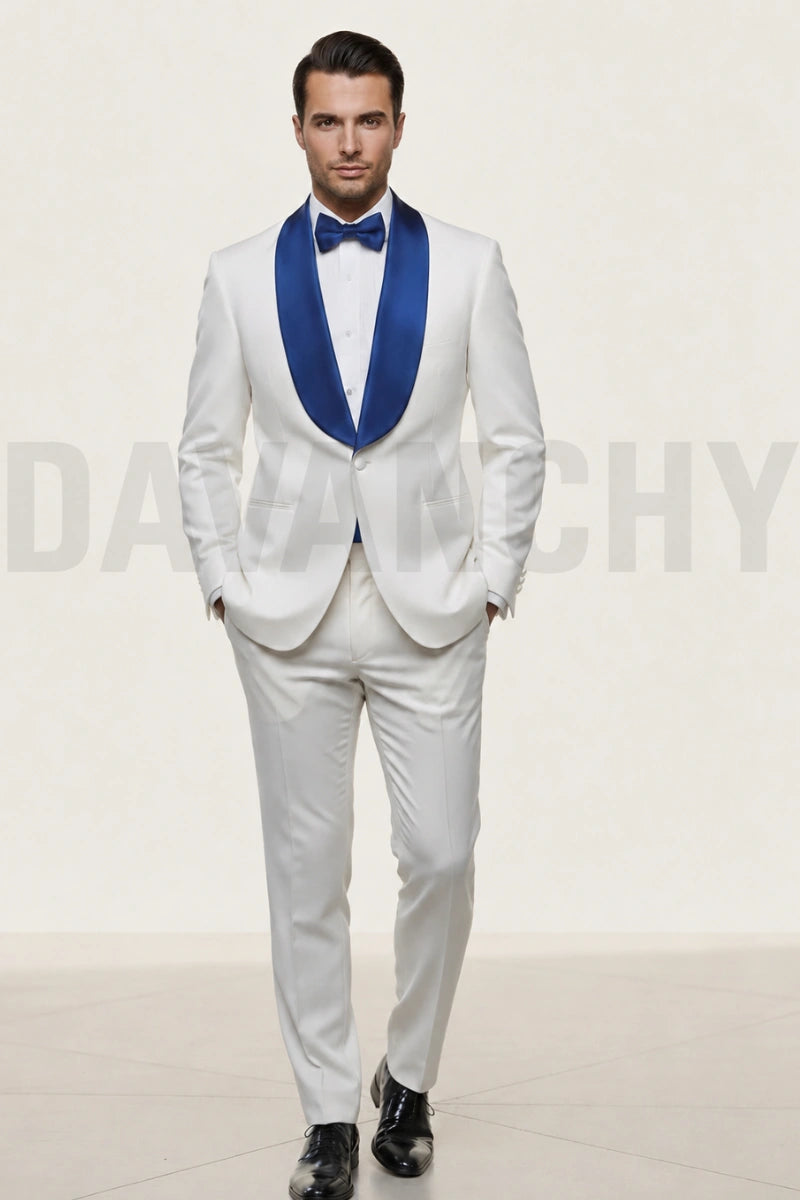 MenWhitePartyWearStylishTuxedoTwoPieceSuitDVY-Front