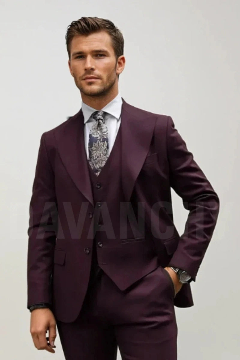 Bespoke three piece suit-Front