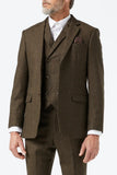 Men Tweed Brown Suit Winter Wear Suit Vintage Wear Suit Him DaVanchy 