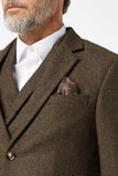 Men Tweed Brown Suit Winter Wear Suit Vintage Wear Suit Him DaVanchy 