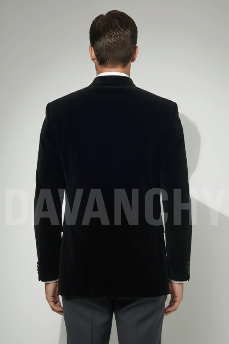 Men single breasted stylish jacket-Back