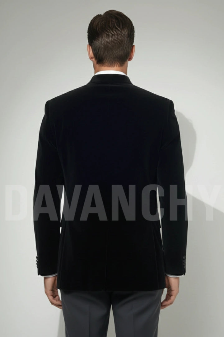 Men single breasted stylish jacket-Back