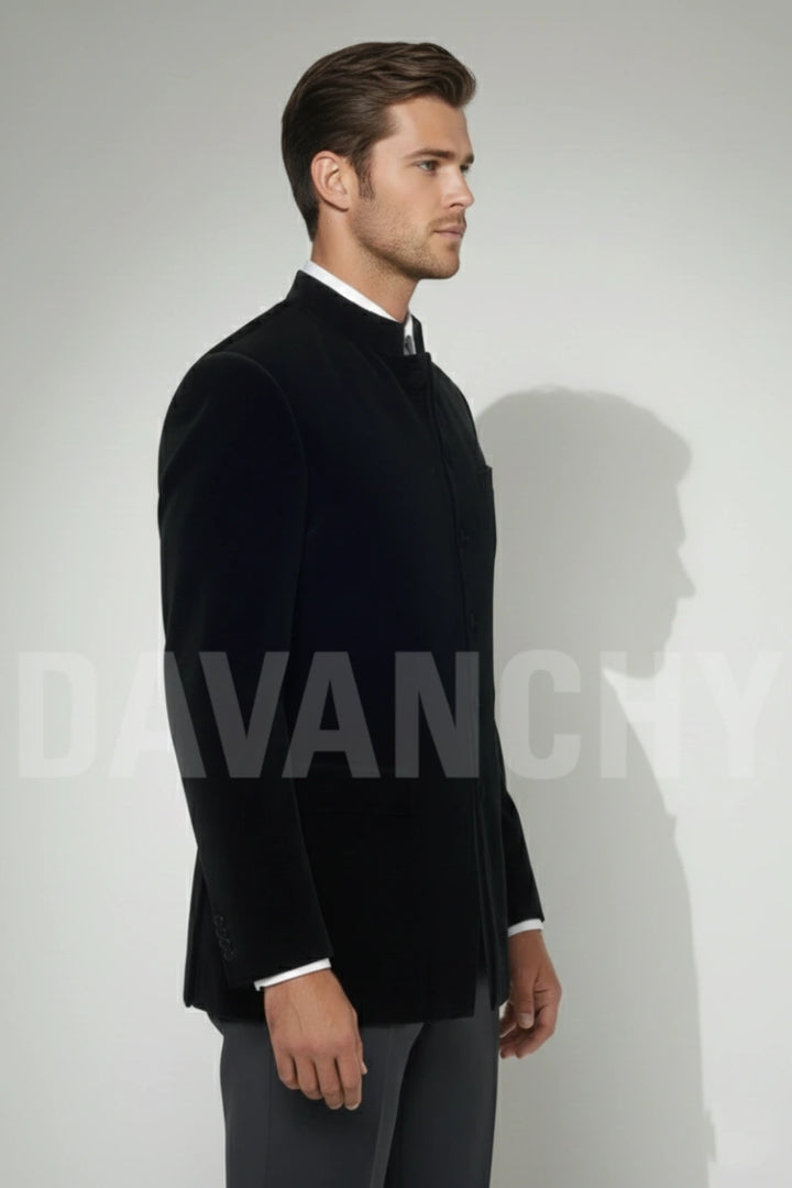 Men bandhgala jacket for wedding and formal events wear-Side