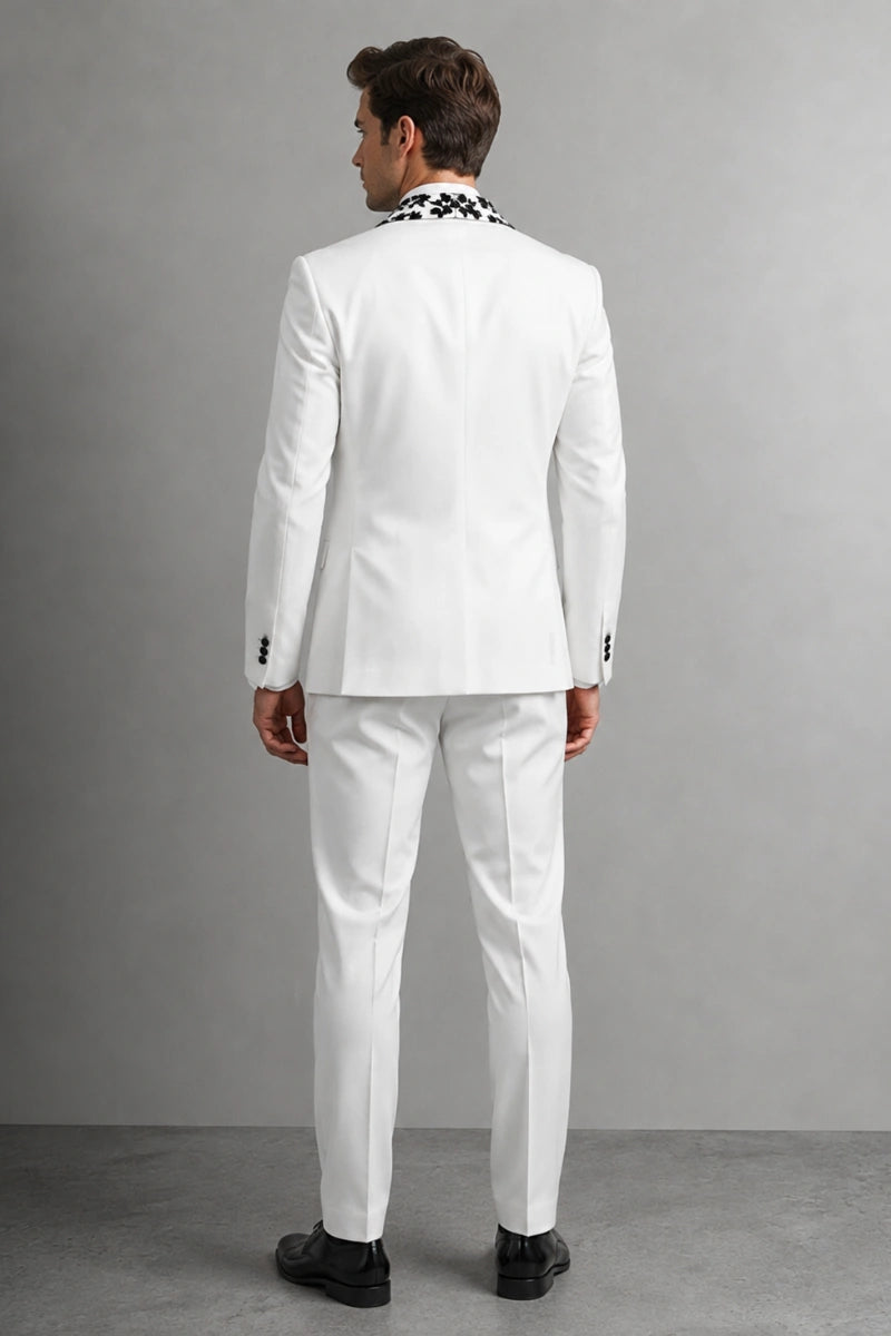 Wedding and Party Wear Classic Designer Suit for Men-Back