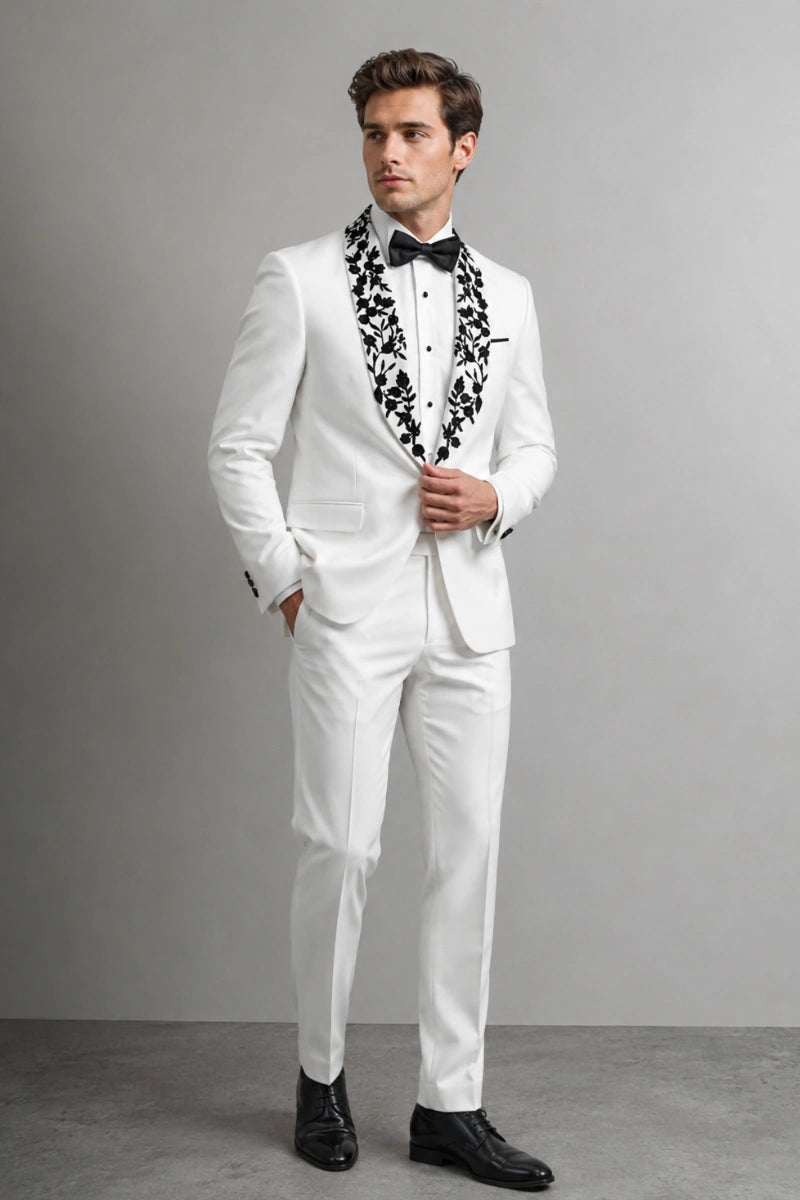 Men Premium Designer Formal Two Piece Suit-Front