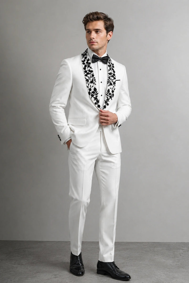 Men Premium Designer Formal Two Piece Suit-Front