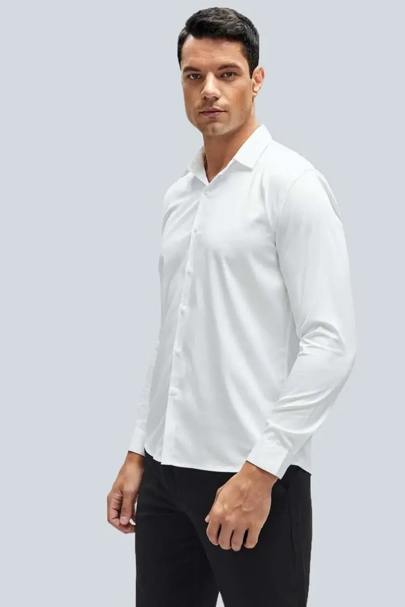 Men White Shirt Formal Wedding Party Wear Shirt White Him DaVanchy