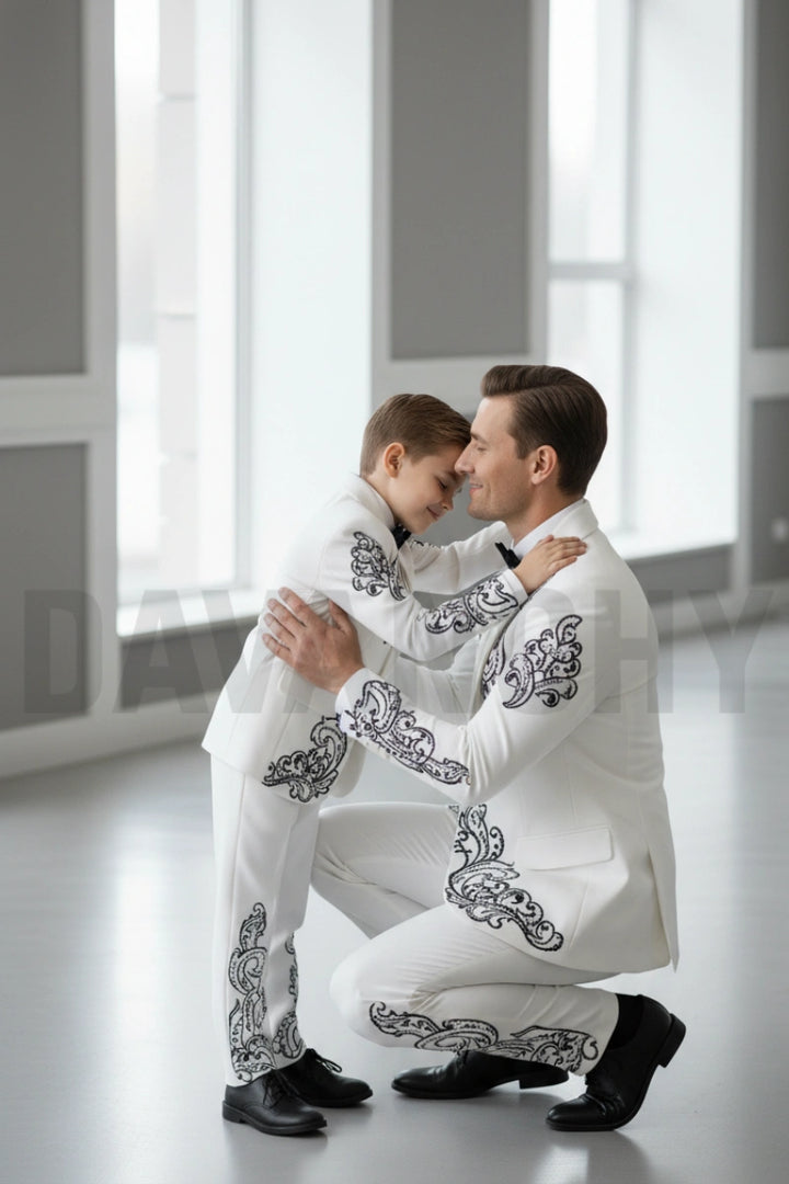 Premium Embordered two piece suit-Side