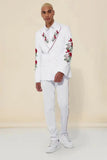 Men Embroidered Suit Wedding Suit White Suits Party Wear Suit DaVanchy