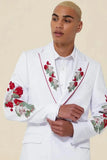 Men Embroidered Suit Wedding Suit White Suits Party Wear Suit DaVanchy