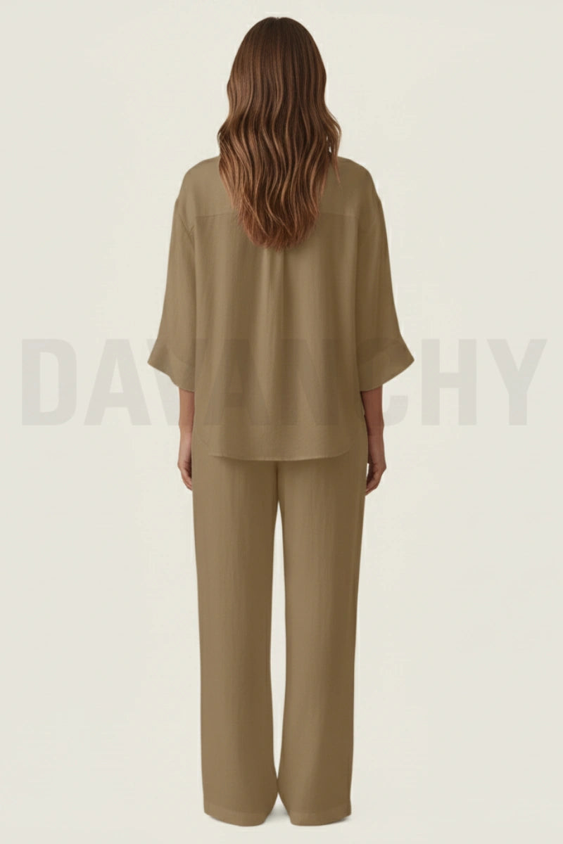 Premium breathable co-ord for travel-Back