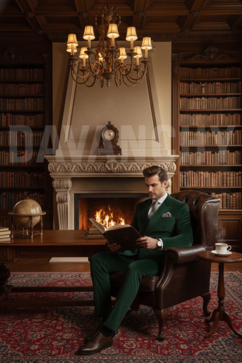 Business formal double breasted suit  for men-Front