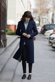 Women Winter Double-Breasted Coat Vintage Long Elegant Wear DaVanchy