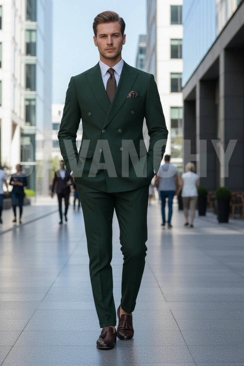 Men's Emerald Green Suits DAVANCHY Men's Emerald Green Suits DAVANCHY