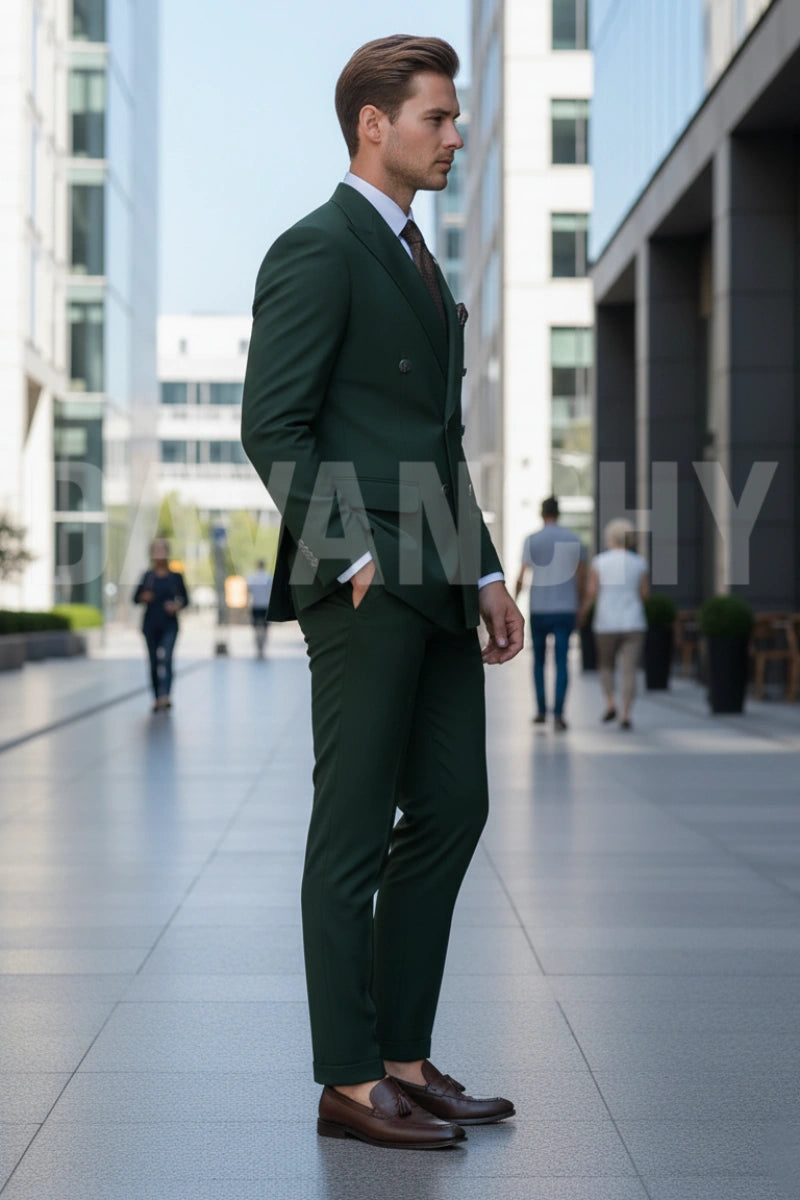 Double breasted blazer design-Side